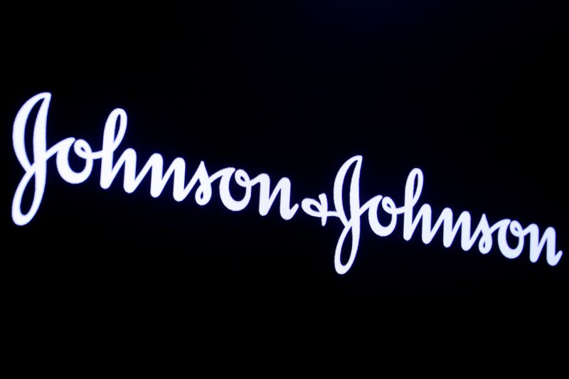 The company logo for Johnson & Johnson is displayed on
