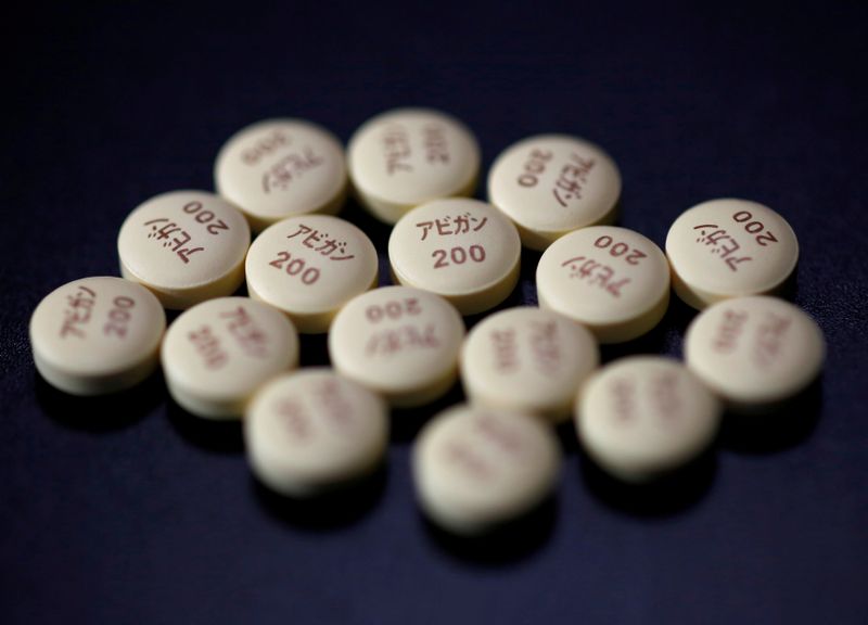 FILE PHOTO: Tablets of Avigan are displayed during a photo