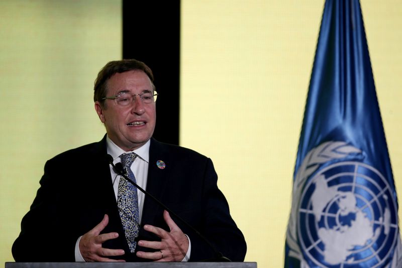 FILE PHOTO: UNDP’s Steiner speaks during presentation of the 2019