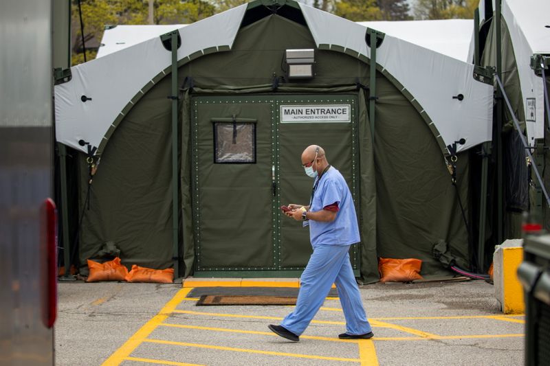 A field hospital to house patients recovering from coronavirus disease