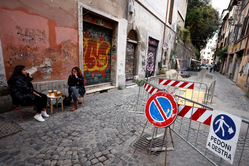 Italy eases COVID-19 restrictions, in Rome
