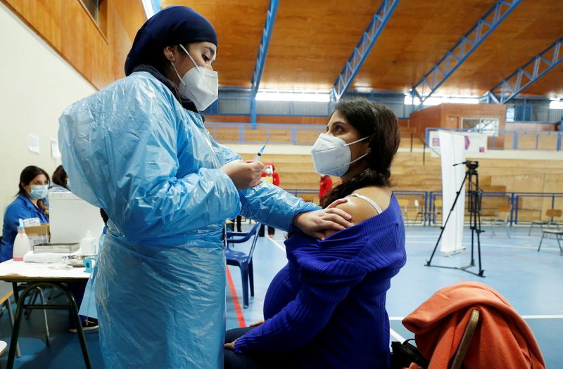 FILE PHOTO: Chile has designated pregnant women a COVID-19 vaccination