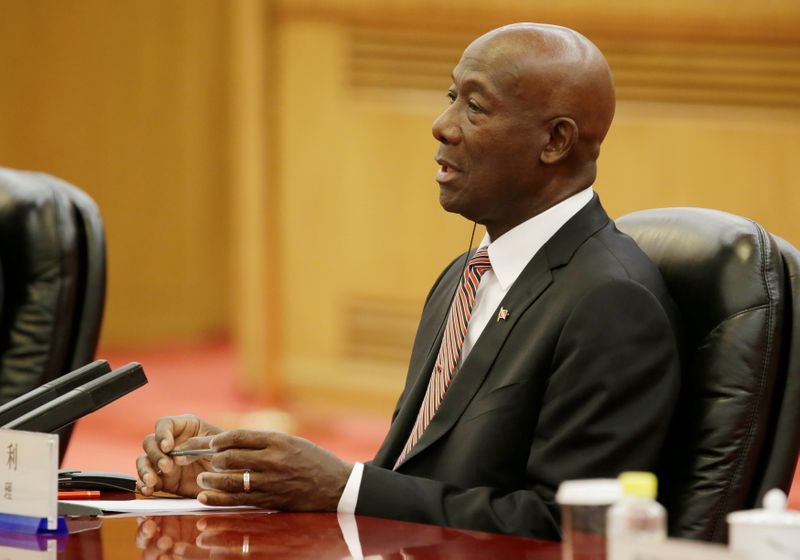 FILE PHOTO: Trinidad and Tobago PM Keith Rowley speaks during