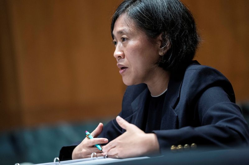 U.S. Trade Representative Katherine Tai testifies before the Senate Appropriations