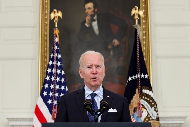 U.S. President Biden delivers remarks on the state of COVID-19