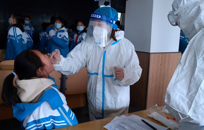 FILE PHOTO: Coronavirus disease (COVID-19) outbreak in Xingtai