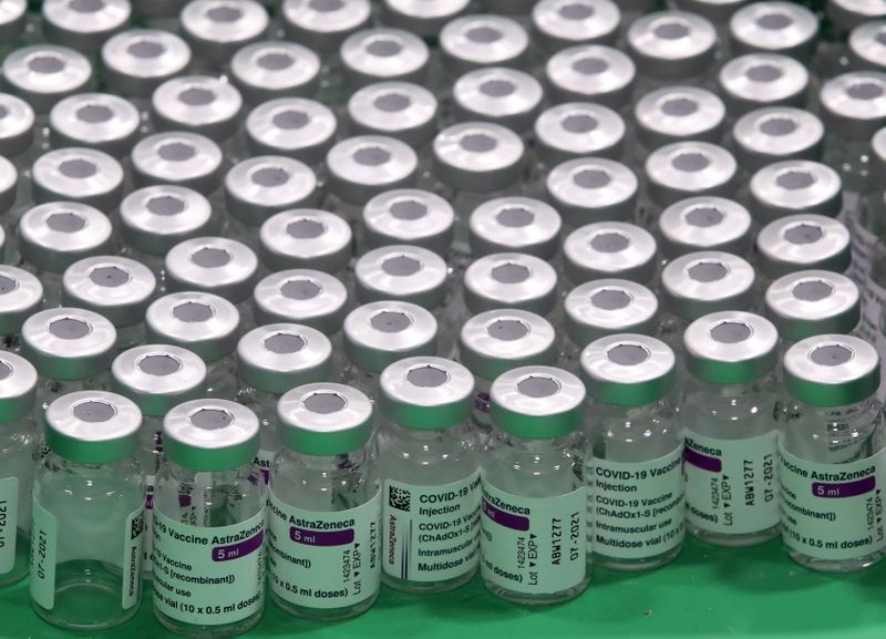 FILE PHOTO: Oxford/AstraZeneca’s COVID-19 vaccine at a vaccination centre in