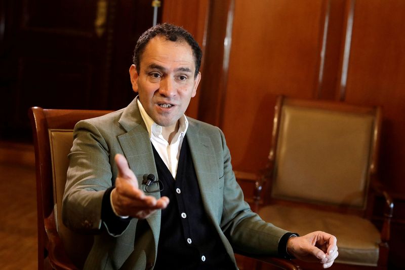 FILE PHOTO: Mexico’s Finance Minister Arturo Herrera attends an interview