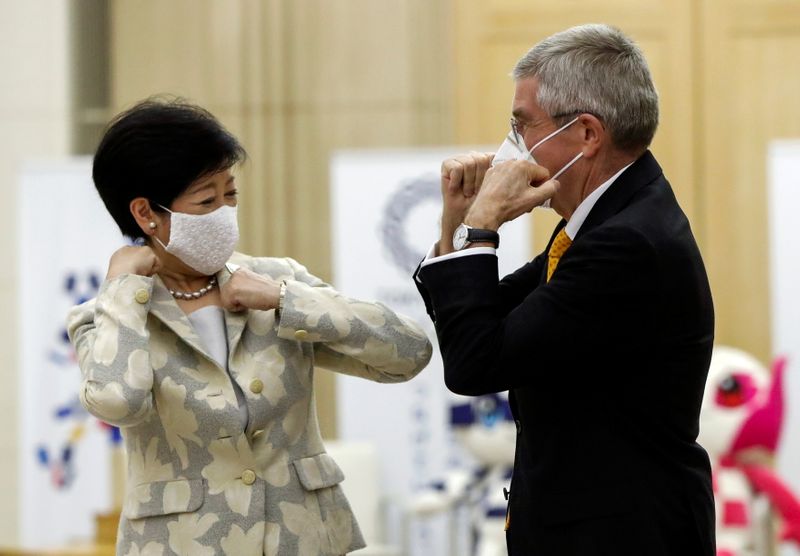 Tokyo Governor Yuriko Koike and Thomas Bach, President of the