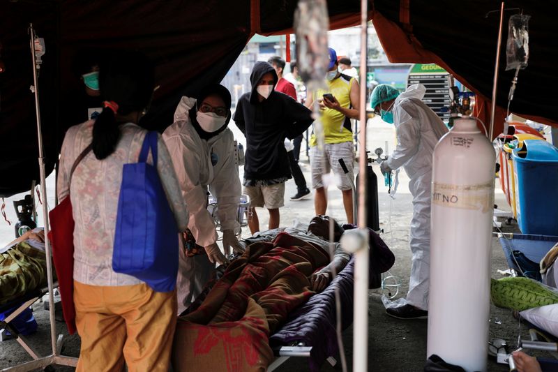 FILE PHOTO: Coronavirus disease (COVID-19) pandemic in Bekasi