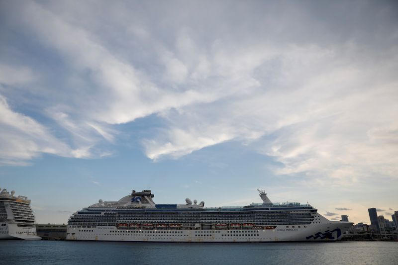 FILE PHOTO: A view of the Coral Princess ship, of