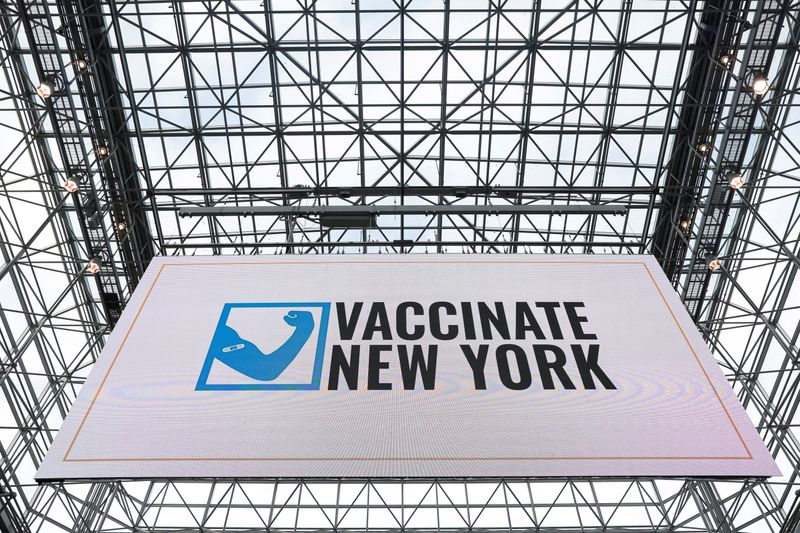 New York State COVID-19 vaccination site at Jacob K. Javits
