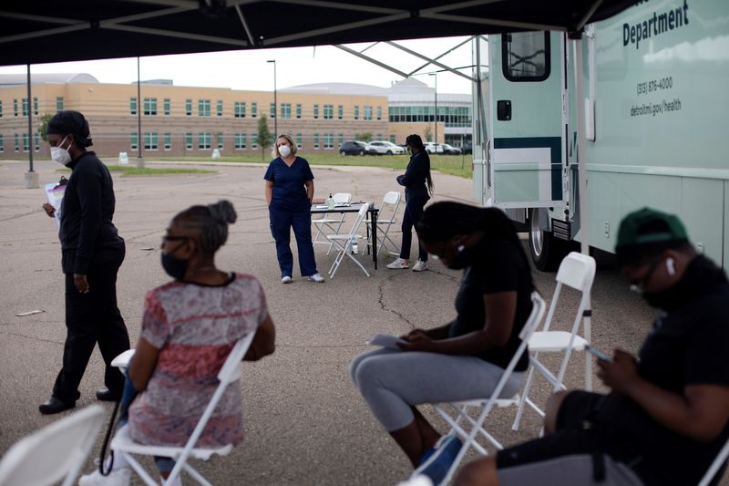 FILE PHOTO: Mobile vaccination clinic hosted by Detroit Health Department