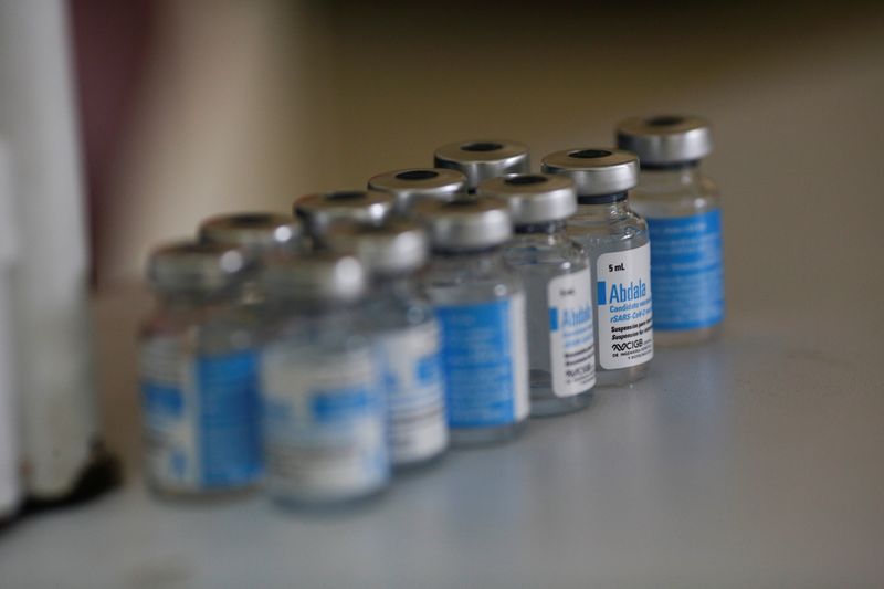 FILE PHOTO: Doses of Cuba Abdala vaccine are seen at