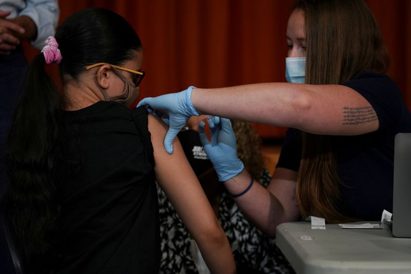 FILE PHOTO: COVID-19 vaccinations in New York