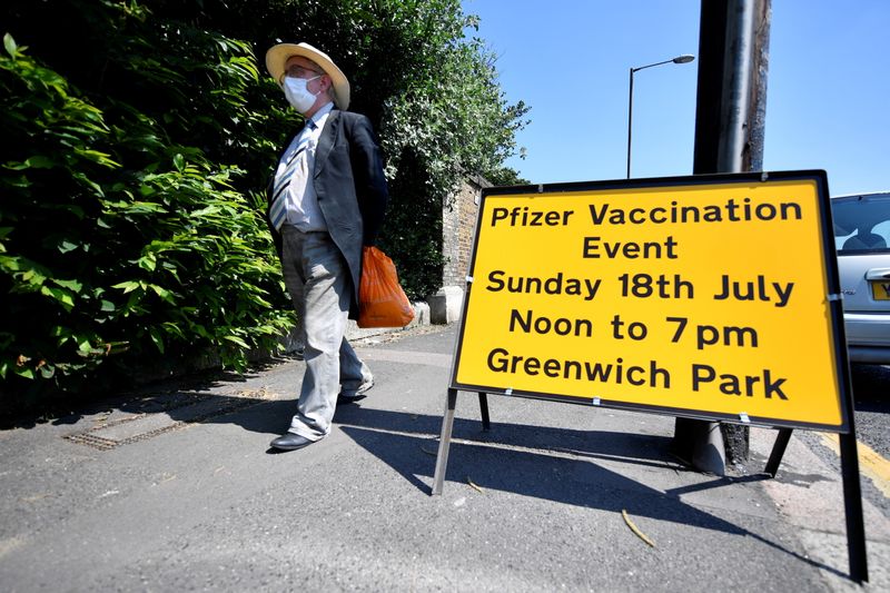 FILE PHOTO: COVID-19 vaccinations in London