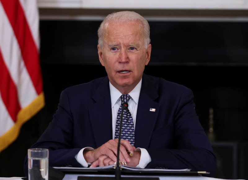 U.S. President Joe Biden participates in hurricane preparedness briefing at