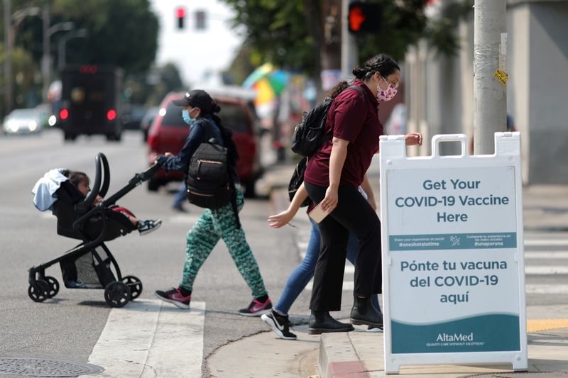 FILE PHOTO: COVID-19 vaccinations in Los Angeles