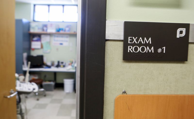 An exam room at the Planned Parenthood South Austin Health