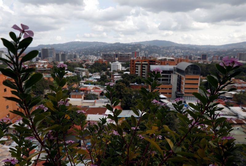 A general view shows the city of Caracas