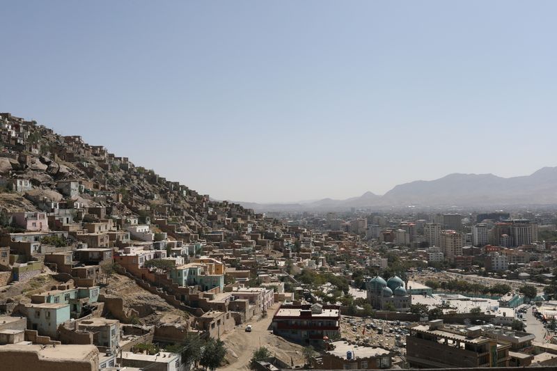 General view of the city of Kabul