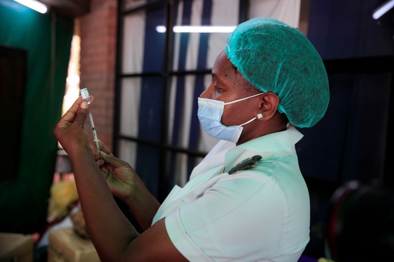 FILE PHOTO: A nurse prepares a dose of the Sinopharm