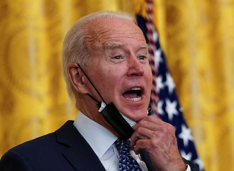 U.S. President Biden speaks about labor unions at the White