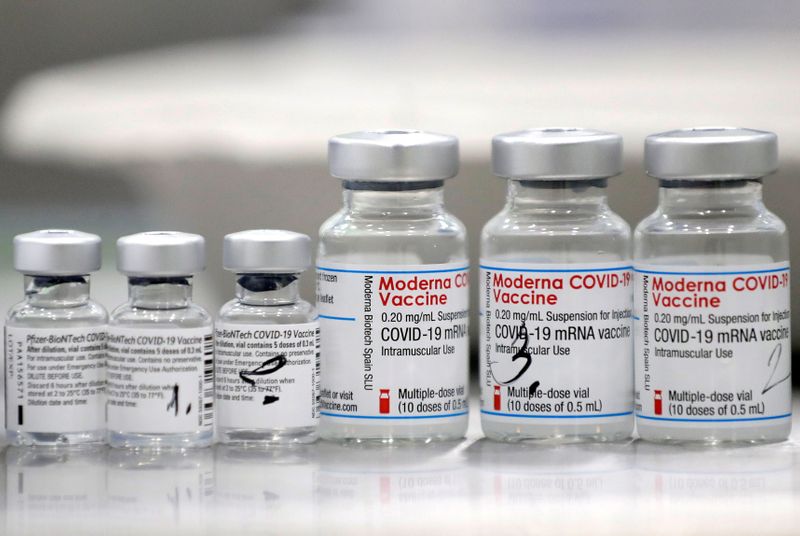 FILE PHOTO: Moderna COVID vaccine