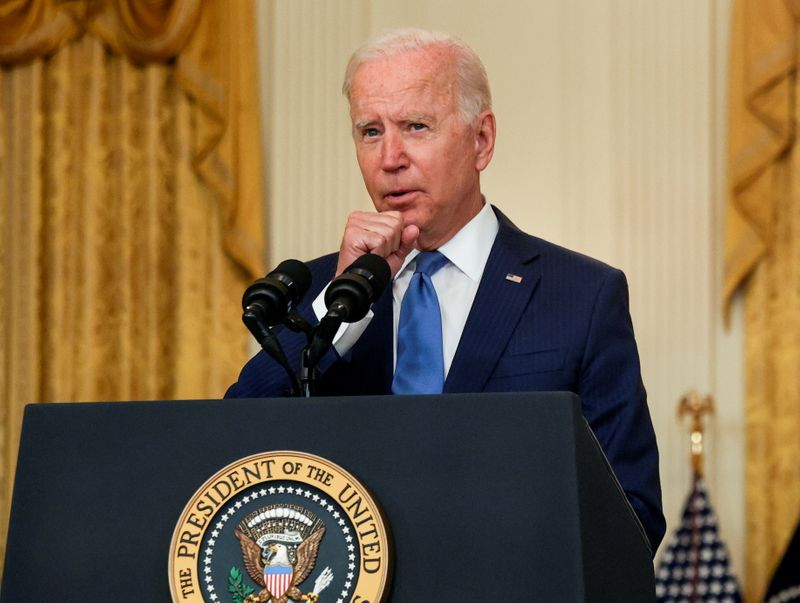 U.S. President Joe Biden speaks about the economy at the