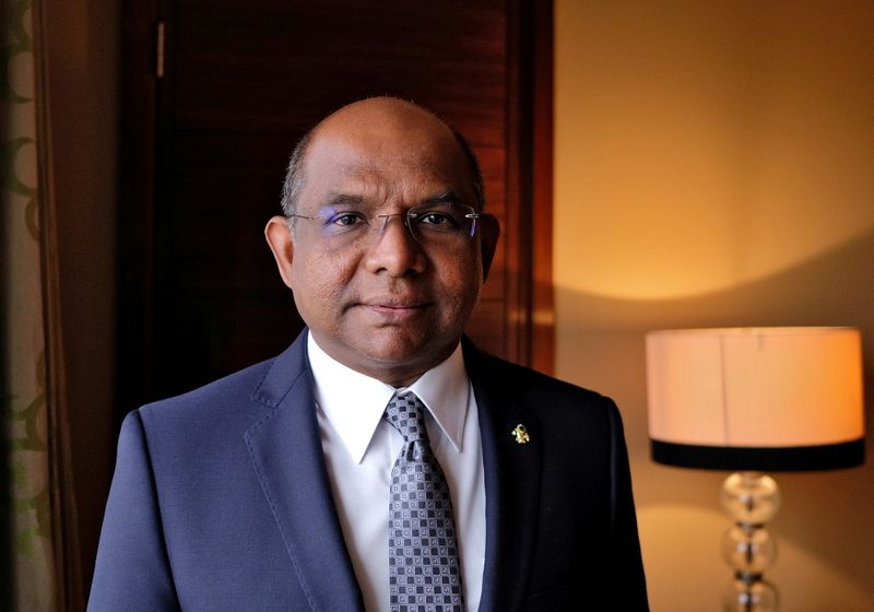 FILE PHOTO: Maldives’ Foreign Minister Abdulla Shahid poses after an