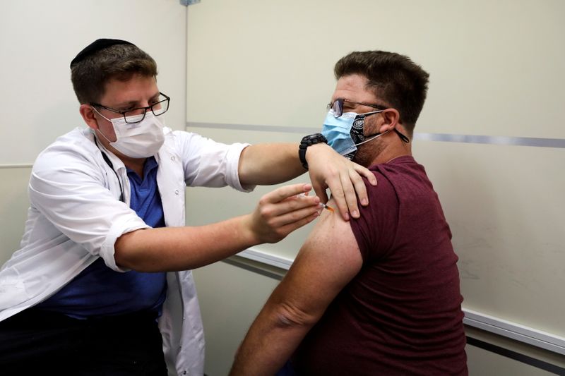 FILE PHOTO: Israel launches booster shots for over 40-year-olds
