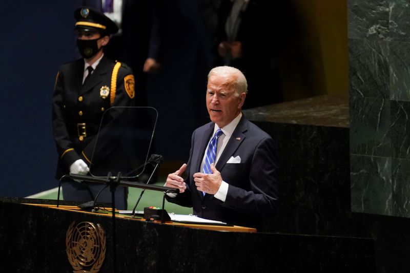 U.S. President Biden addresses the 76th Session of the U.N.