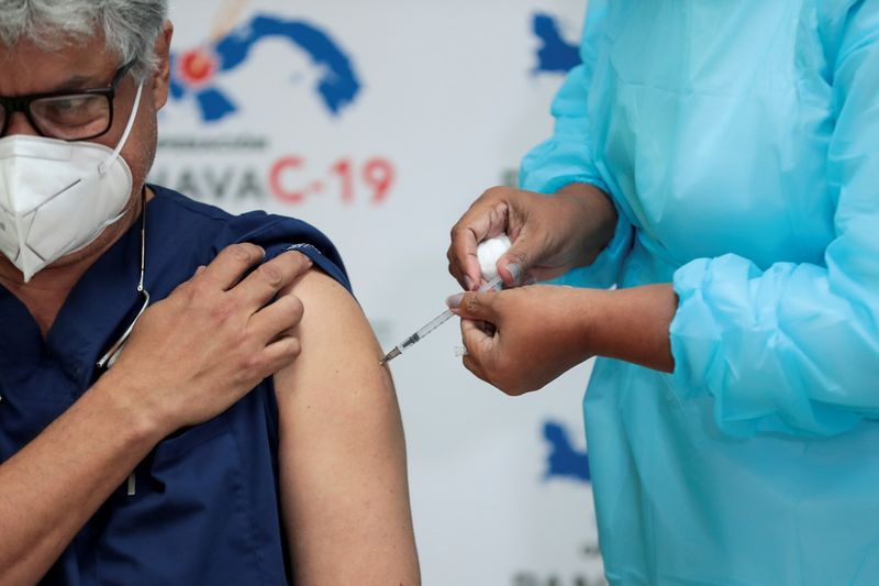 FILE PHOTO: COVID-19 vaccination in Panama City