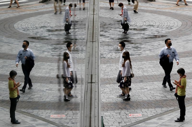 FILE PHOTO: Coronavirus disease (COVID-19) outbreak in Tokyo