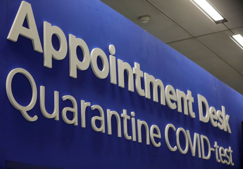 FILE PHOTO: The “Appointment Desk” for quarantine and coronavirus disease