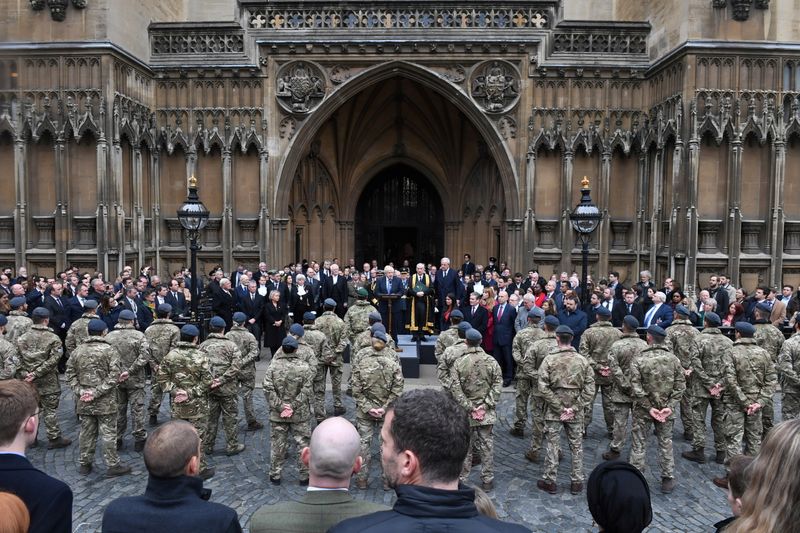 FILE PHOTO: British Parliament thanks UK Armed Forces for Afghanistan