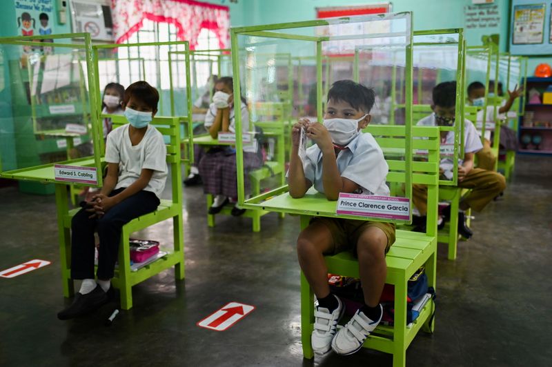 Philippines reopen 28 schools in Metro Manila
