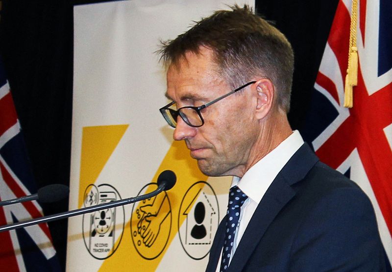 New Zealand’s Director General of Health Ashley Bloomfield attends a