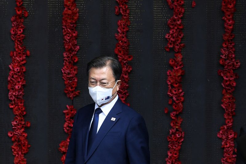 South Korean President Moon Jae-in visits the Australian War Memorial