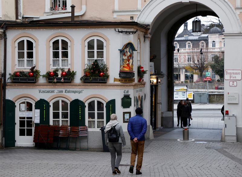 FILE PHOTO: City of Salzburg during COVID-19 lockdown