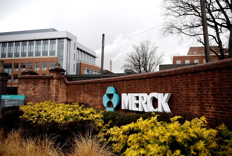 FILE PHOTO: A view of the Merck & Co. campus