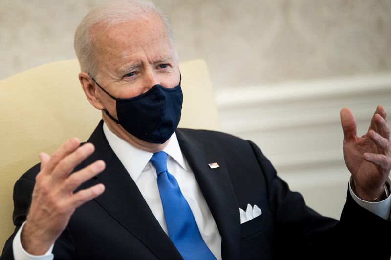 U.S. President Biden holds bipartisan meeting on cancer legislation at
