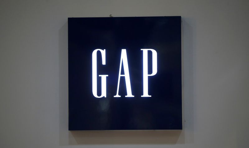 Logo of GAP clothing retailer is seen at company’s store