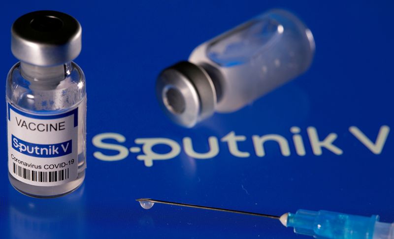 FILE PHOTO: Phial labelled Sputnik V coronavirus disease (COVID-19) vaccine