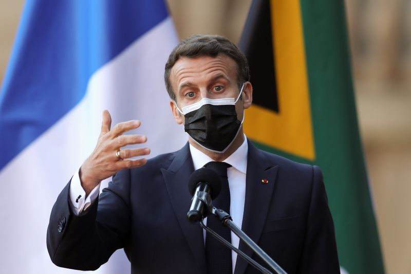 French President Macron on a state visit to South Africa