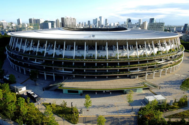 FILE PHOTO: A general view of the Olympic Stadium (National