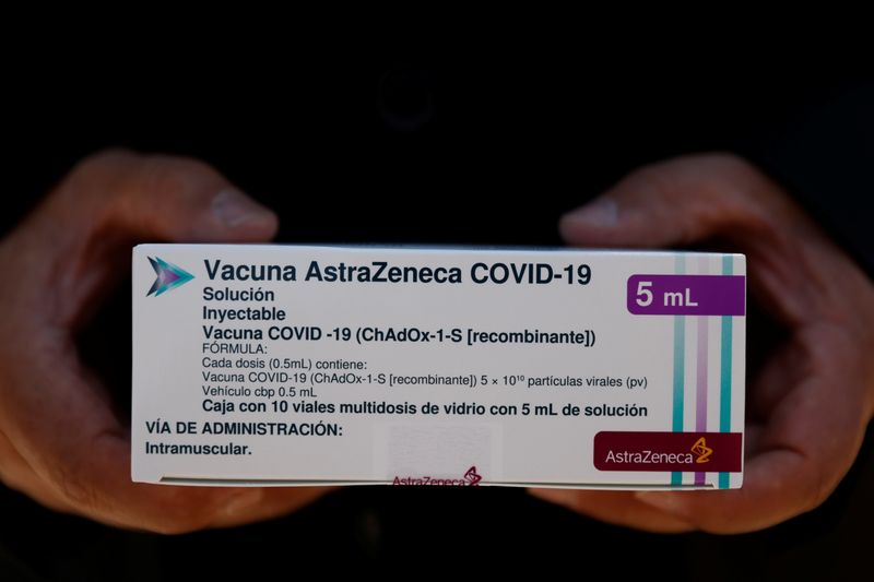 FILE PHOTO: Bottling of AstraZeneca’s COVID-19 vaccine in Ocoyoacac