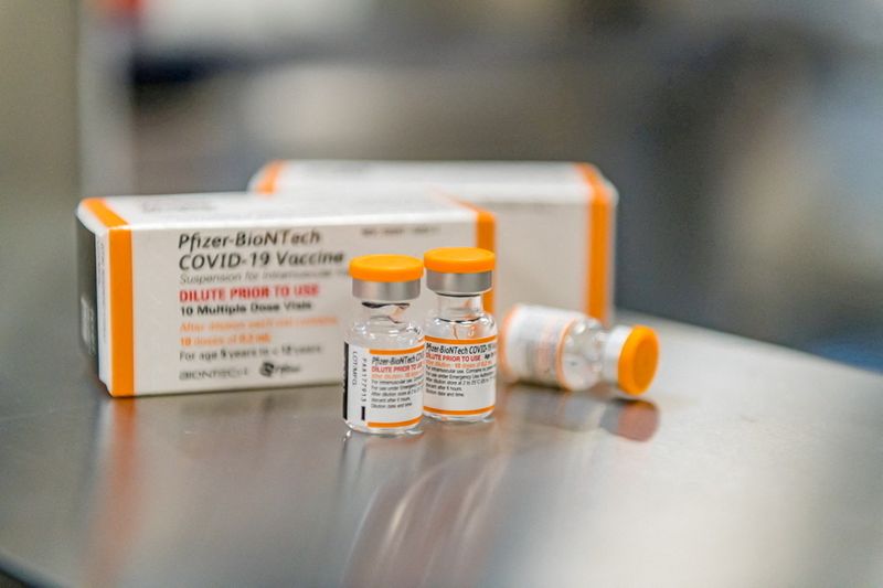 FILE PHOTO: Pfizer/BioNTech COVID-19 vaccine shows 90.7% efficacy in trial