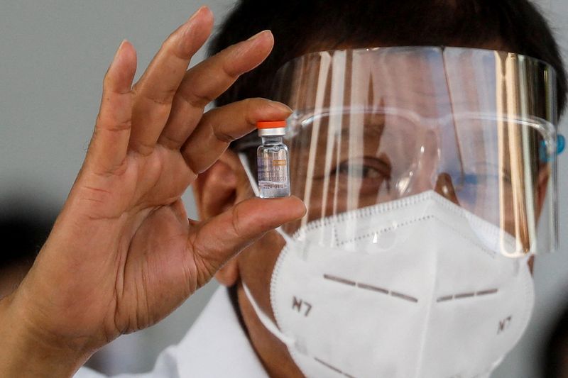 FILE PHOTO: First shipment of COVID-19 vaccine arrives in Philippines