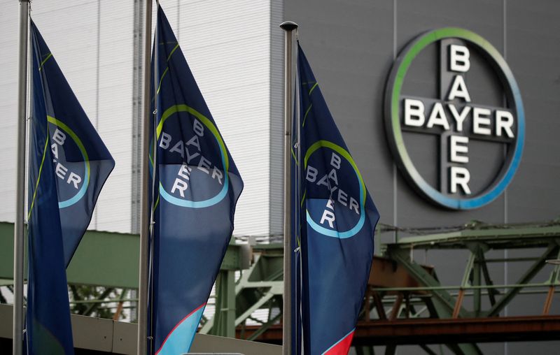 FILE PHOTO: Logo of Bayer AG at a plant of